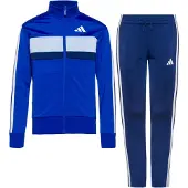 Adidas Träningsdräkt 'Seasonal Essentials Tiberio' marinblå / royalblå / ljusblå / vit