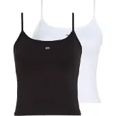 Tommy Hilfiger Topp 'ESSENTIAL' svart / vit