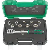 Fortis Hylsnyckelsats 4317784707039; 1/2''; 10 st.