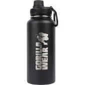 Gorilla wear Insulated Stainless Steel Water Bottle 1000 ml, black