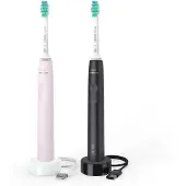 Philips HX3675 Sonicare 3100-serien eltandborsteset – svart och rosa