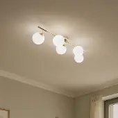 Domiluce Taklampa Drum , dimbar, Mässing / guld, Vardagsrum / matsal, Metall, Taklampa