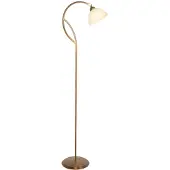 Steinhauer Golvlampa Anthea, Brun / mässing, Vardagsrum / matsal, Metall, Golvlampa