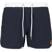 Urban Classics Badshorts marinblå / vit