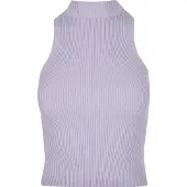 Urban Classics Short Rib Knit Turtleneck ärmlös T-shirt