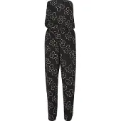 Urban Classics Jumpsuit svart / vit