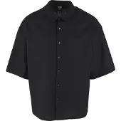Urban Classics Boxy Cotton Linen Kortärmad Skjorta