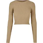 Urban Classics Short Rib Knit Twisted Back Tröja