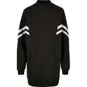 Urban Classics Oversized College Sweat Långärmad Kort Klänning