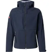 Superdry för män. M5012327A Chaqueta Hooded Softshell Trekker marinblå (S), Casual, Elastan, Marino