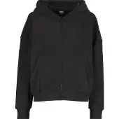 Urban Classics Jacquard Velvet Oversized Sweatshirt Med Dragkedja