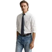 Gant för män. 3000200 Oxfordskjorta med normal passform vit (XL), Casual, Bomull, Klassisk, Lång ärm