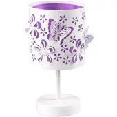 ONLI Sängbordslampa Titilla , Vitt / opal, Vardagsrum / matsal, Metall, Ungt boande, Bordslampa