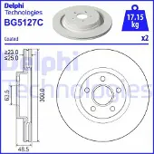 Delphi Bromsskiva BG5127C, 2 Stycke