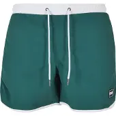 Urban Classics Badshorts grön / vit