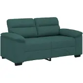 vidaXL 2-sitssoffa mörkgrön 160x81x84 cm tyg