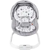 Vevor Babygunga, Babygunga för spädbarn med 3 hastigheter och 3 sittpositioner, IMD-pekskärm, fjärrkontroll, Bluetooth och 10 förinställda vaggvisor, bärbar babygunga för 0-9 månader pojkar flickor up