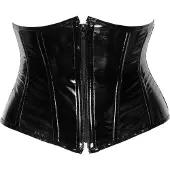 Kamasutoys Sexy Corset VINYL WAIST CINCHER Noir - Black Level - Cuir, Latex et Vinyle