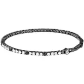 Maserati Tennisgrått Rostfritt Stål Med Vita Zirkoner Armband JM425AVC09 För Män
