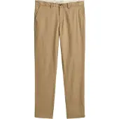 Gant för män. 1501000 Beige chinos i slim fit (34/32), Brun, Casual, Bomull, Klassisk