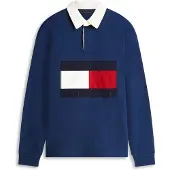 Tommy Hilfiger Flag Logo Relaxed Rugby Shirt