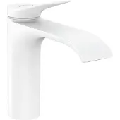 Hansgrohe HG Vivenis 1-grepps tvättställsblandare 110 utan bottenventil – matt vit