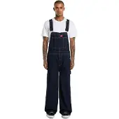 Dickies Men's Loose Denim Bib Rinsed
