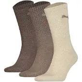Puma Strumpor - 3-pack - Regular Crew - Light Brown Melerad - - 39/42 - Strumpor