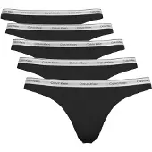 Calvin Klein String THONG X5 kvinnor - Svart - EU M