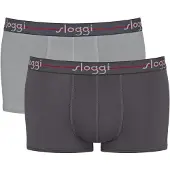 Sloggi Boxershorts 'Men Start' antracit / ljusgrå / röd