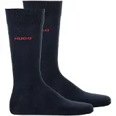 HUGO Sockor mörkblå / röd