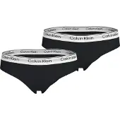 Calvin Klein 2 Pack Girls Bikini Briefs Icon Cotton Stretch