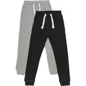 Minymo Sweatpants - 2-pack - Svart/Gråmelerad - - 2 år (92) - Sweatpants