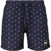 Urban Classics Badshorts nattblå / ljusrosa