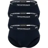 Emporio Armani för män. EM000258_AF14132 Set om 3 st marinblå stretchiga stickade trosor (M), Hemkläder, Bomull, Marino