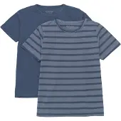 Minymo T-shirt nattblå / duvblå