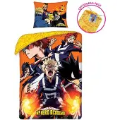 MCU My Hero Academia sängkläder + ryggsäck modell 2 – 100 % bomull