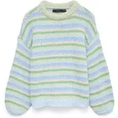 Vero Moda Tröja 'VMMaybe' kräm / ljusblå / grön / pastellgrön
