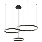 Milagro Lighting Pendellampa Gravity , Svart, Vardagsrum / matsal, Metall, Modern