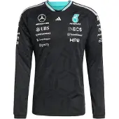 Adidas MERCEDES - AMG PETRONAS FORMULA 1 TEAM DRIVER AUTHENTIC LÅNGÄRMAD TRÖJA, storlek Large