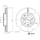 FEBI BILSTEIN Bromsskiva 198767, 1 Stycke