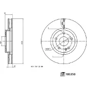 FEBI BILSTEIN Bromsskiva 186350, 1 Stycke