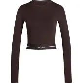 Adidas Hyperglam Cropped T-shirt Med Lång ärm