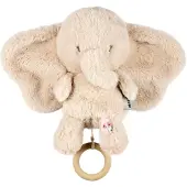 Nattou Fanfan musikalisk plyschlejon-/elefant, sand, 25 cm