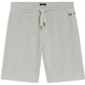 BOSS Cotton-blend shorts with waffle structure