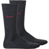 HUGO Sockor mörkgrå / röd