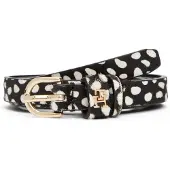 Tommy Hilfiger Essential Deer Print Leather Belt