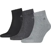 Calvin Klein 3 Pack Soft Cotton Stretch Ankle Socks