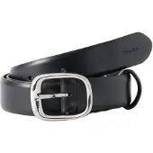 Calvin Klein Full Grain Leather Chunky Buckle Belt