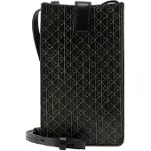 Calvin Klein Allover Emblem Logo Phone Crossbody Bag